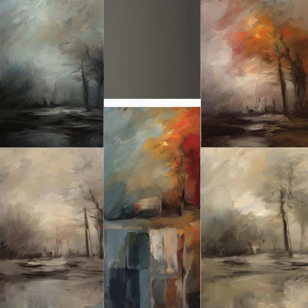 Ορμανιτικά έργα ζωγραφικής με οράματα και ονειρικές εικόνες, εμπνευσμένα από τους Ρομαντικούς Ζωγράφους, με έμφαση στη φύση και το συναίσθημα.